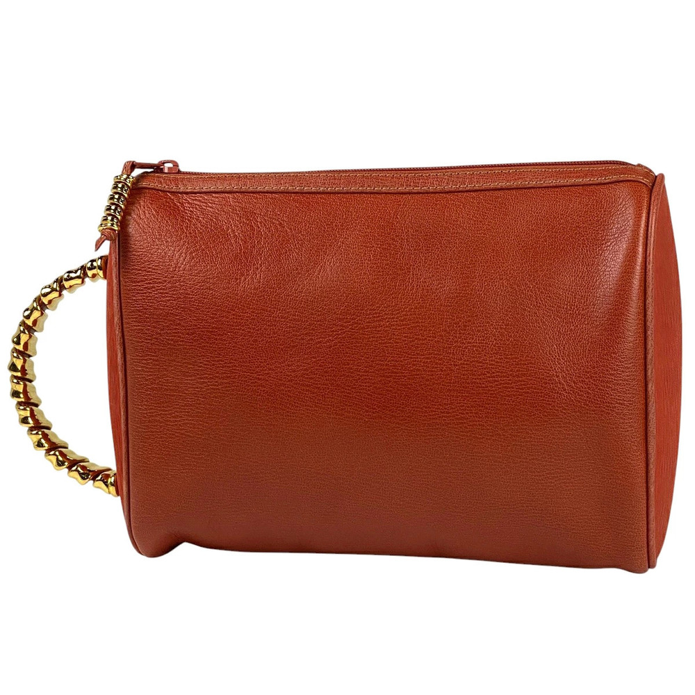 Loewe Velzquez handbag logo clutch bag leather red